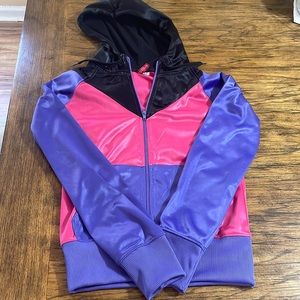 DIVIDED Retro color block hood jacket